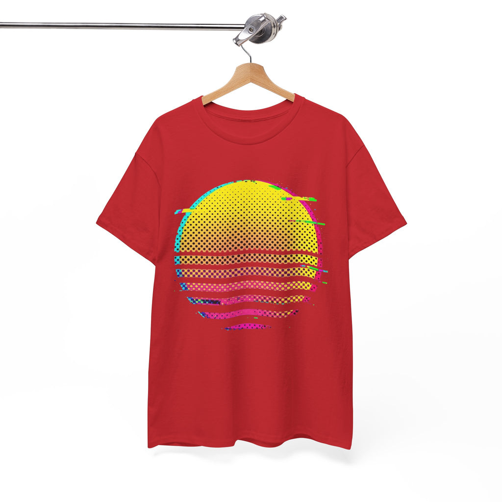 Retro Glitch Sunrise T-Shirt