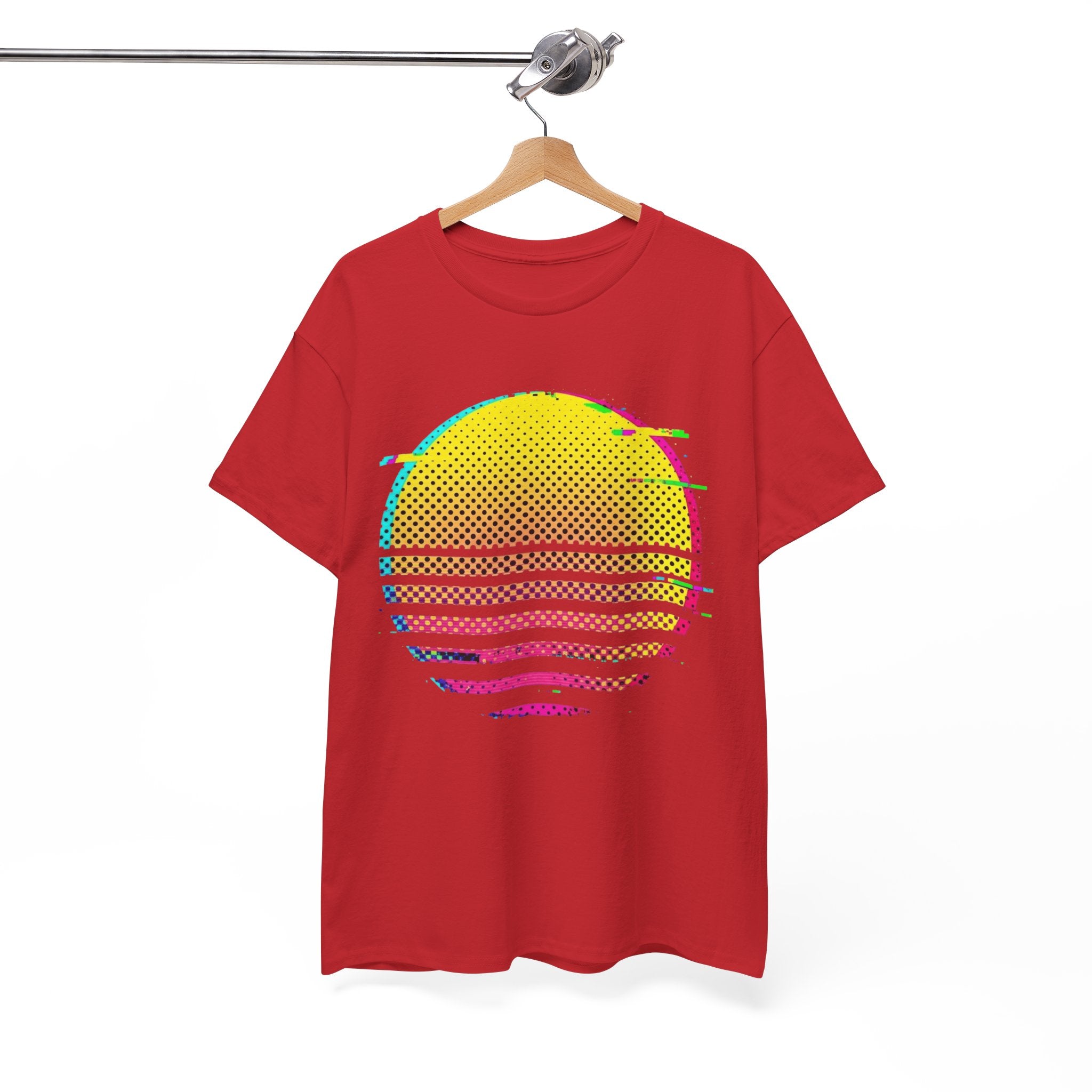 Retro Glitch Sunrise T-Shirt