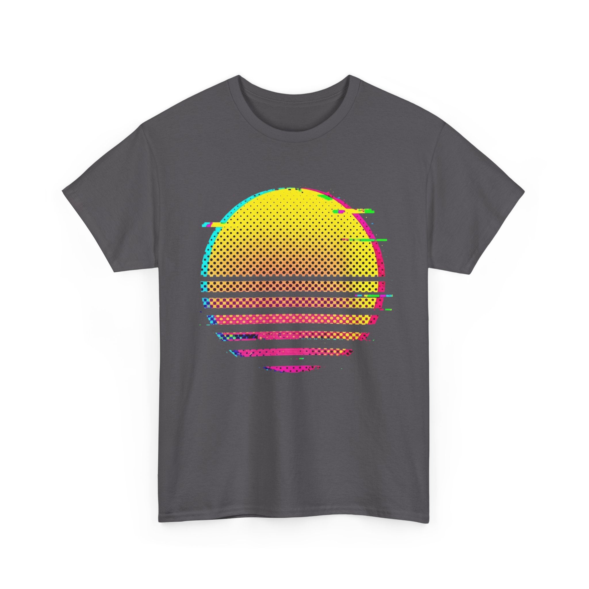 Retro Glitch Sunrise T-Shirt